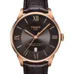 Tissot Chemin des Tourelles Automatisk Brun/Roséguld Läder 42 mm