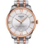 Tissot Chemin des Tourelles Automatisk Silver/Roséguld 42 mm