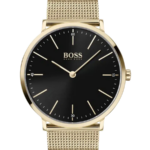 Hugo Boss Horizon Herrklocka 40 mm med Guldfärgat Mesh Stålarmband
