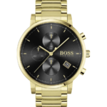 Hugo Boss Integrity Herrklocka 43 mm med Guldfärgat Stålarmband