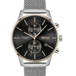 Hugo Boss Associate Herrklocka 42 mm med Silverfärgat Stålarmband