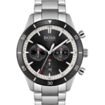 Hugo Boss Santiago Herrklocka 44 mm med Silverfärgat Stålarmband