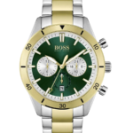 Hugo Boss Santiago Herrklocka 44 mm med Silver- och Guldfärgat Stålarmband