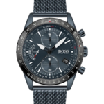 Hugo Boss Pilot Edition Herrklocka 44 mm med Blått Stålarmband