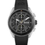 Hugo Boss Volane Herrklocka 44 mm med Svart Läderarmband