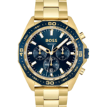 Hugo Boss Energy Herrklocka 44 mm med Guldfärgat Stålarmband