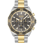 Hugo Boss Energy Herrklocka 44 mm med Tvåfärgat Stålarmband (Silver & Guld)