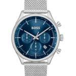 Hugo Boss Gregor Herrklocka 45 mm med Silverfärgat Stålarmband