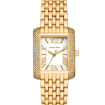 Michael Kors Petite Emery Pavé Gold-Tone Watch – Elegant Damklocka 27 mm