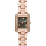 Michael Kors Mini Emery Pavé Rose Gold‑Tone Watch