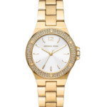Michael Kors Mini Lennox Pavé Gold-Tone Watch