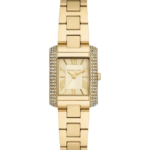 Michael Kors Mini Emery Pavé Gold‑Tone Watch