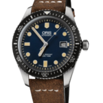 Oris Divers Sixty‑Five Herrklocka 42 mm med Brun Läderarmband