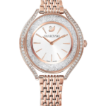 Swarovski Crystalline Aura Damklocka 35.5 mm med Roséguldfärgat Stålarmband
