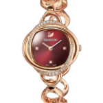 Swarovski Crystal Flower Damklocka 30 mm med Roséguldfärgat Stålarmband