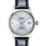 Seiko Presage SRPB43J1 Automatisk Herrklocka 40.5 mm – Light Blue Sunburst Dial Läderband Hardlex Glas Japan Made Dress Watch