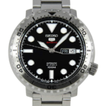 Seiko 5 Sports SRPC61 Automatisk 45 mm approximately Svart Stål