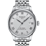 Tissot Le Locle Powermatic 80 Automatisk Herrklocka 39.3 mm – Silver Urtavla med Stållänk