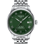 Tissot Le Locle Powermatic 80 Automatisk Herrklocka 39.3 mm – Grön Urtavla med Stållänk