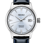 Seiko Presage SRPB43J1 Automatisk Herrklocka 40.5 mm – Light Blue Sunburst Dial Läderband Hardlex Glas Japan Made Dress Watch