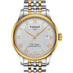 Tissot Le Locle Powermatic 80 Automatisk Herrklocka 39.3 mm – Silver Urtavla Two-Tone med Stållänk