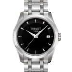 Tissot Couturier Damklocka Quartz 32 mm – Svart Urtavla med Stållänk