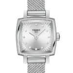 Tissot Lovely Square Damklocka Quartz 20 mm – Silver Urtavla med Silverfärgad Boett och Länk