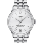 Tissot Chemin des Tourelles Powermatic 80 Lady Automatisk Damklocka 32 mm – Silver Urtavla med Stållänk