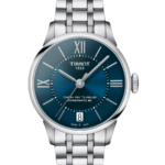 TTissot Chemin des Tourelles Powermatic 80 Lady Automatisk Damklocka 32 mm – Blå Urtavla med Stållänk