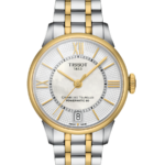 Tissot Chemin des Tourelles Powermatic 80 Lady Automatisk Damklocka 32 mm – Mother of Pearl Urtavla Two-Tone med Stållän