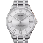 Tissot Chemin des Tourelles Powermatic 80 COSC Automatic 42 mm – Silverfärgad urtavla med armband i rostfritt stål