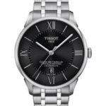 Tissot Chemin des Tourelles Powermatic 80 COSC Automatic 42 mm – Svart urtavla med armband i rostfritt stål