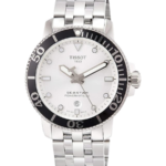 Tissot Seastar 1000 Powermatic 80 Automatisk Herrklocka 43 mm – Silverfärgad Urtavla med Stållänk