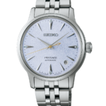 Seiko Presage Cocktail Time Damklocka Automatic 34 mm – Ljusblå Urtavla med Diamanter och Stållänk