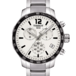 Tissot Quickster Chronograph Herrklocka Quartz 42 mm – Silver Urtavla med Silverfärgad Boett och Länk