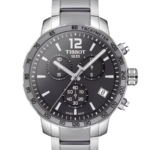 Tissot Quickster Chronograph Herrklocka Quartz 42 mm – Anthracite Urtavla med Silverfärgad Boett och Länk