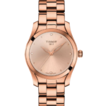 Tissot T-Wave Diamonds Damklocka Quartz 30 mm – Roséguldfärgad Urtavla med Roséguldfärgad Boett och Länk