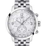 Tissot Chrono XL Classic Herrklocka Quartz Chronograph 45 mm – Silverfärgad Urtavla med Silverfärgad Boett och Länk