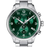 Tissot Chrono XL Classic Chronograph Herrklocka Quartz 45 mm – Grön Urtavla med Silverfärgad Boett och Länk