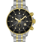 Tissot Seastar 1000 Damklocka Quartz Chronograph 38 mm – Grå/Svart Gradient Urtavla med Tvåfärgad Boett och Länk i Guld & Silver
