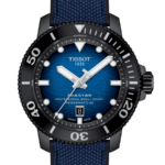 Tissot Seastar 2000 Professional Powermatic 80 Herrklocka Automatic 46 mm – Blå Gradient Urtavla med Svart/Gummiband