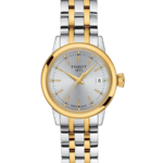 Tissot Classic Dream Damklocka Quartz 28 mm – Silver Urtavla med Bicolor Boett och Stållänk