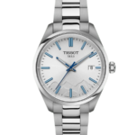 Tissot PR 100 Damklocka Quartz 34 mm – Silverfärgad Urtavla med Stållänk