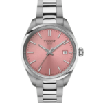 Tissot PR 100 Damklocka Quartz 34 mm – Rosa Urtavla med Stållänk