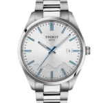 Tissot PR 100 Jungfraubahn Herrklocka Quartz 40 mm – Silverfärgad Urtavla med Stållänk