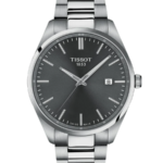 Tissot PR 100 Herrklocka Quartz 40 mm – Grå Sunray Urtavla med Stållänk