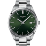 Tissot PR 100 Herrklocka Quartz 40 mm – Grön Urtavla med Stållänk