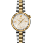 Tissot Desir Damklocka Quartz 28 mm – Pärlemorurtavla med Tvåfärgad Stållänk