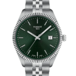 Tissot PR 100 Herrklocka Quartz 40 mm – Grön Sunray Urtavla med Stållänk