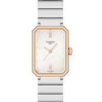 Tissot SRV Damklocka Quartz 30 mm – Vit Pärlemorurtavla med Stållänk
